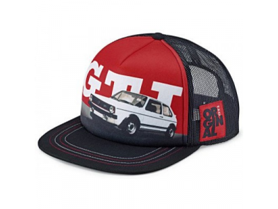 Бейсболка Volkswagen GTI 1976 Baseball Cap, Black/Red, артикул 5GB084300 от VAG Бейсболка Volkswagen GTI 1976 Baseball Cap, Black/Red, артикул 5GB084300